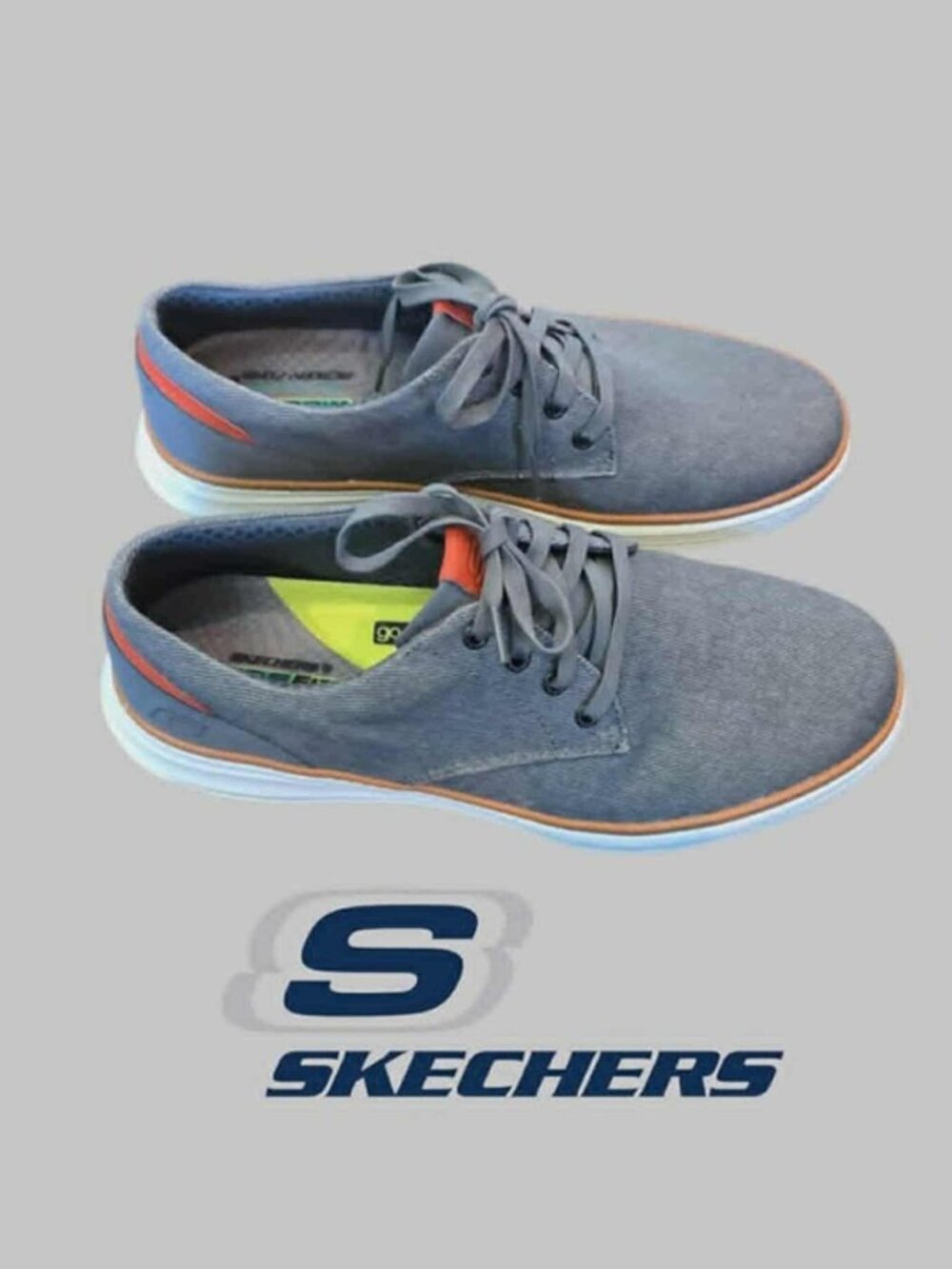 Skechers Moreno Ederson Lifestyle Memory Foam Canvas Oxfords Mens 12